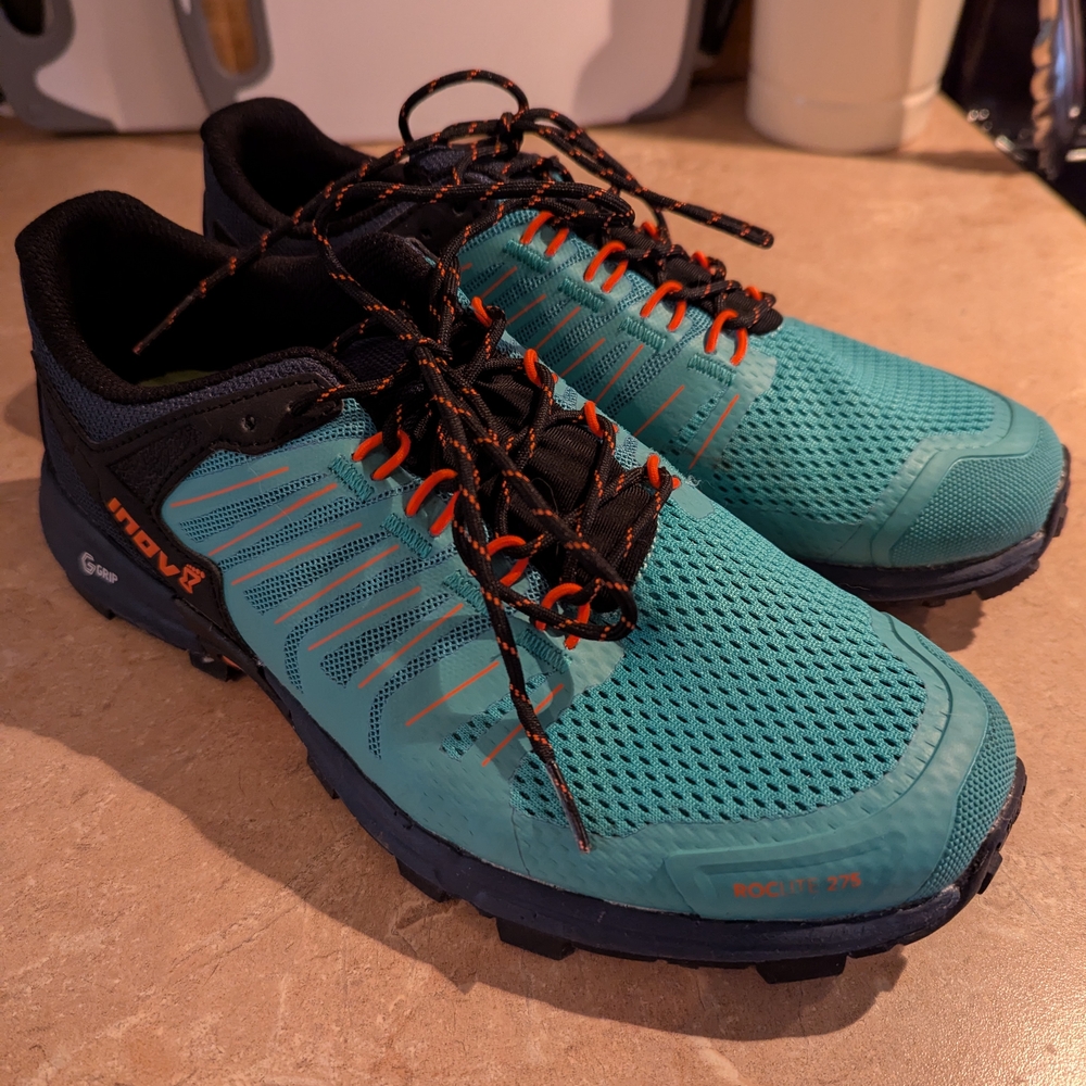 Inov-8 Teal and Black Running Shoes